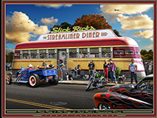 diners, stores, hotels artwork by Larry Grossman